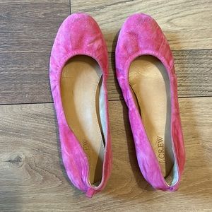 J. Crew Bright Pink Ballet Flats